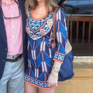 Patterned mini dress